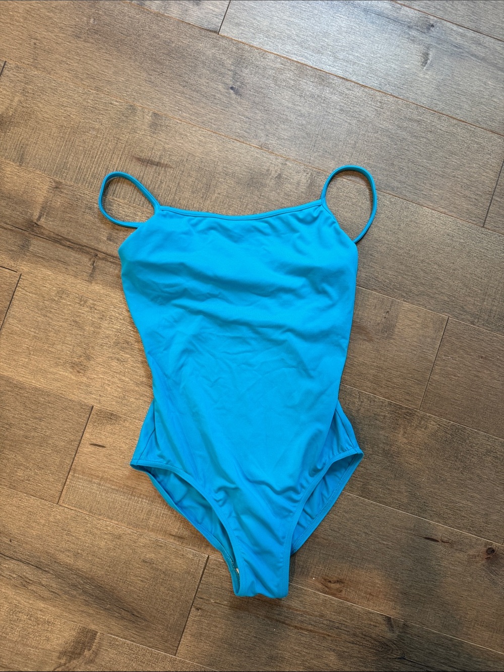 Bloch Bright Turquoise One-Piece Leotard with Spaghetti Straps
